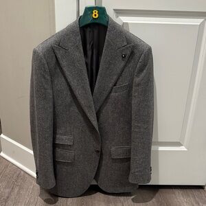 Lubiam Charcoal Gray Men's Blazer